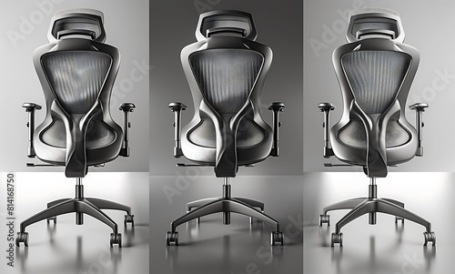 Elegant Office Chairs in a Row photo