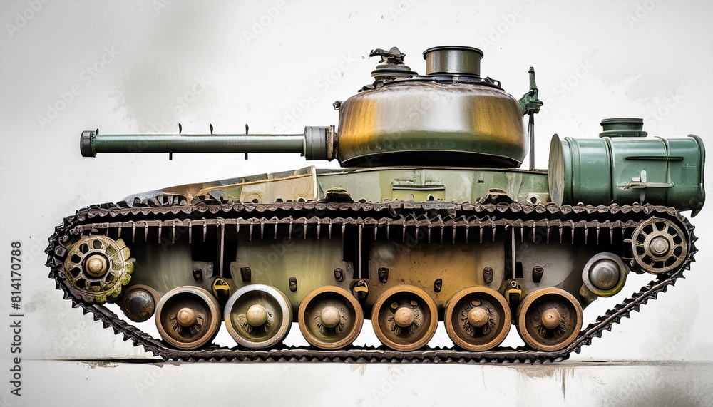tank isolated with white background