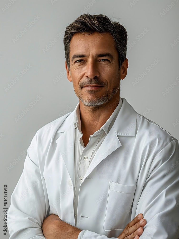 Ophthalmologist, male white, white doctor's clothing, smile,Top notch technology,the upper part of the body,Flat clothes, authority Ophthalmologist, male white, white doctor's clothing, smile,Top notch technology,the upper part of the body,Flat clothes, authority