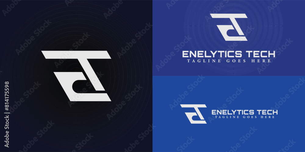 Abstract initial letter ET or TE logo in solid white color isolated on multiple background colors. The logo is suitable for data analytics or software company logo design inspiration templates. Abstract initial letter ET or TE logo in solid white color isolated on multiple background colors. The logo is suitable for data analytics or software company logo design inspiration templates.