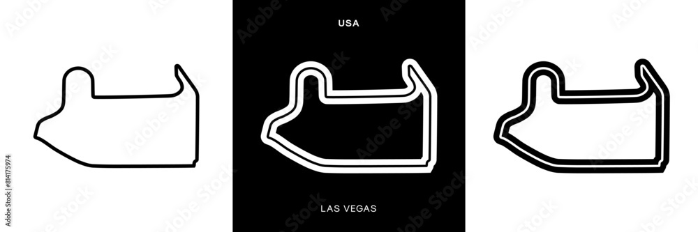 Las Vegas Circuit Vector. Las Vegas USA Circuit Race Track Illustration with Editable Stroke. Stock Vector.
Las Vegas Circuit Vector. Las Vegas USA Circuit Race Track Illustration with Editable Stroke. Stock Vector.