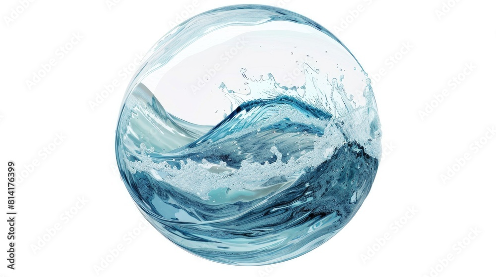 Abstract reservoir of water in the form of a sphere is the ozone Abstract reservoir of water in the form of a sphere is the ozone