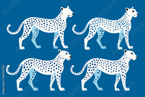 cheetah cartoon vector illustration