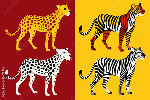 giraffe cartoon vector illustration