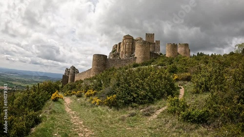 the medieval castle of Loarre, province of Huesca, Aragon, Spain photo