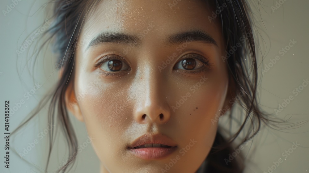 In A Close-Up Portrait, A ::1 Young And Beautiful Asian Group Of Friends, With Morning Makeup, Smiled Warmly,High Resolution In A Close-Up Portrait, A ::1 Young And Beautiful Asian Group Of Friends, With Morning Makeup, Smiled Warmly,High Resolution