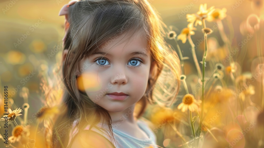 Outdoors, A Portrait Captured The Innocence And Charm Of A Cute Little Girl,High Resolution Outdoors, A Portrait Captured The Innocence And Charm Of A Cute Little Girl,High Resolution