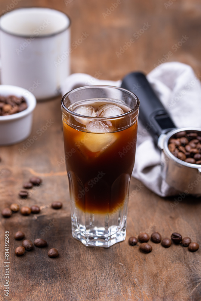 Espresso tonic, trendy coffee drink Espresso tonic, trendy coffee drink