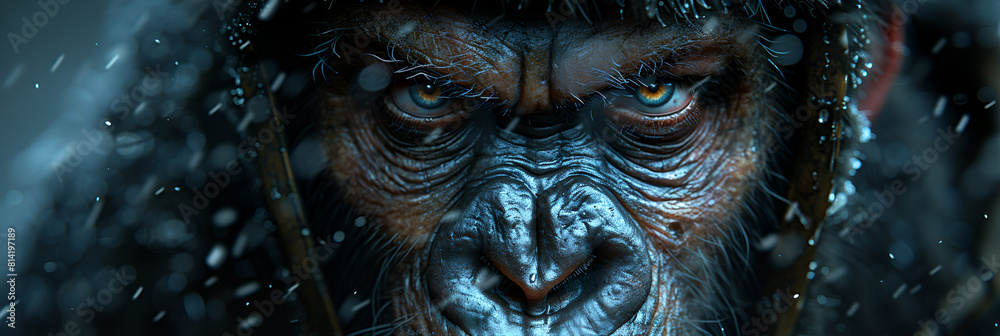 Monster illustration gamer avatar gorilla icon,
King Kong with Artistic Stylization
