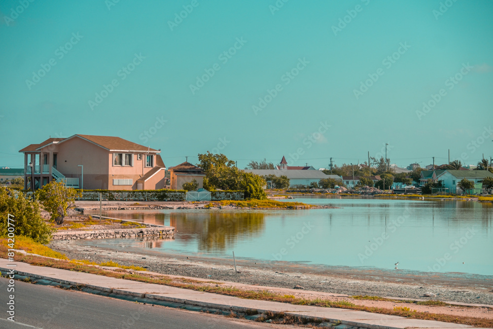 Obraz premium Grand Turk, Turks and Caicos view during an excursion while on a Caribbean cruise