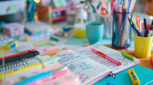 Inspiring study notes and organization ideas with bullet journals, mind maps, and color-coded notes © Yevhen