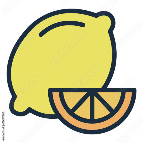 Lemon fruit icon