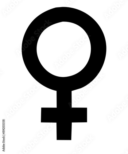 female gender symbol icon isolated
