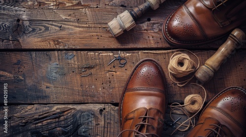 Fashion derby shoes handmade and shoes maker tools ham