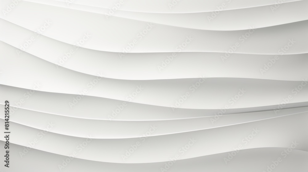 Fototapeta premium The image is a white wavy pattern. It could be used as a background for a website or app.