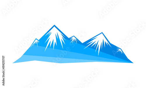 Blue mountain illustration design vector