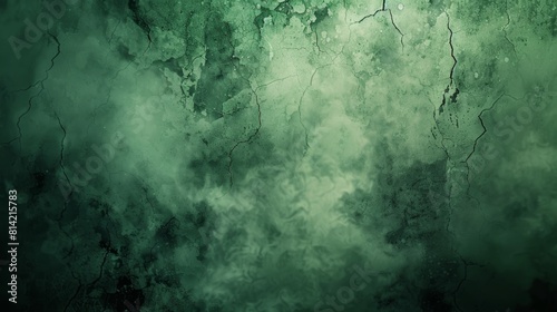 The photo shows a dark green background with a smoky texture. photo