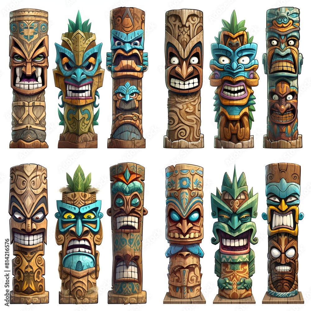 Tiki Totem Pole Tiki Totem Pole