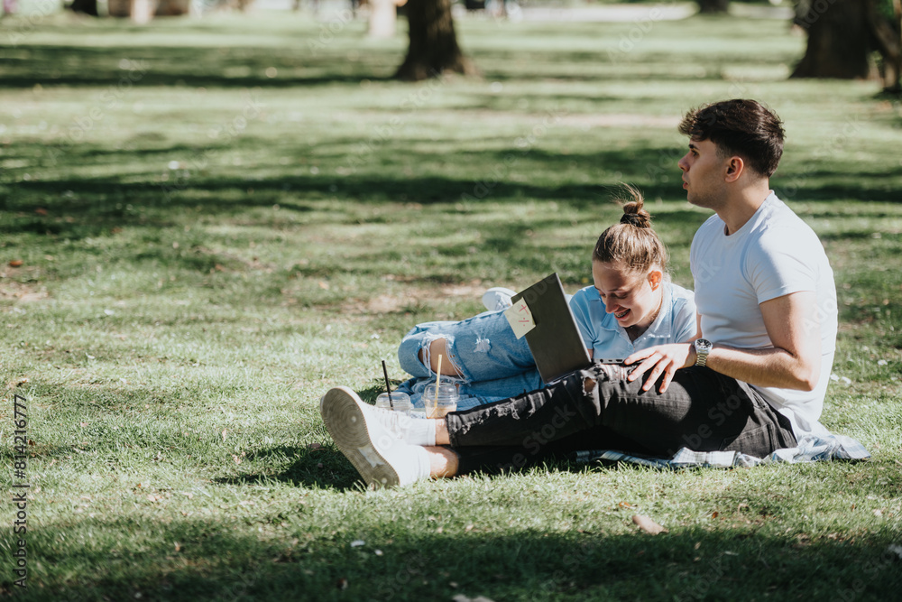 High school students study and collaborate on homework while relaxing ...