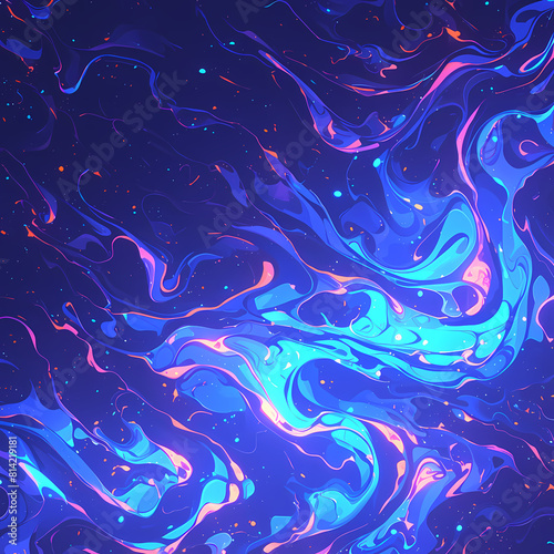 Ethereal Cosmic Blur with Colorful Whirls and Swirls
