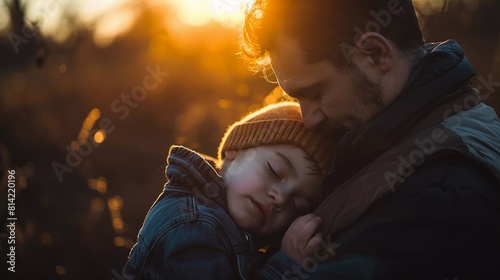 Silent Connection: Father and Son Share a Tender Moment (Deep Bond)