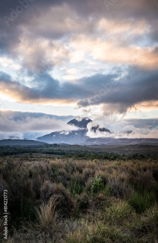 Mount Ngauruhoe at Sunset