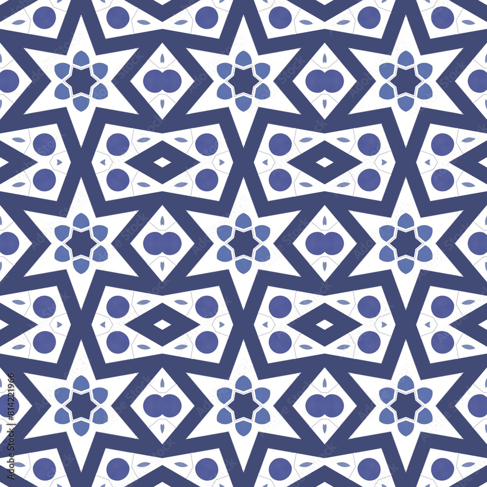 Patrón sin costuras efecto acuarela caidoscopio. Estampado. Textura. Fondo. Repetición infinita. Vintage. Colores fríos Patrón sin costuras efecto acuarela caidoscopio. Estampado. Textura. Fondo. Repetición infinita. Vintage. Colores fríos