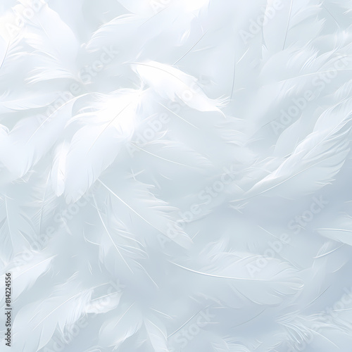 Gracefully Plumed Swan Feathers in Flattering Lighting for Elegant Design Elements