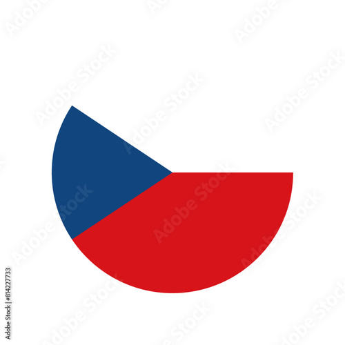 Round Czech Republic flag icon