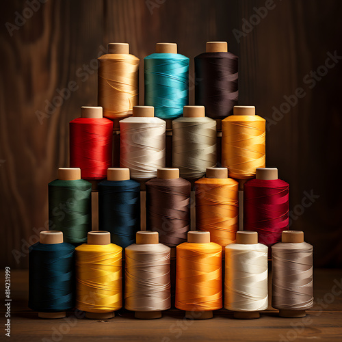 colorful embroidery threads 
