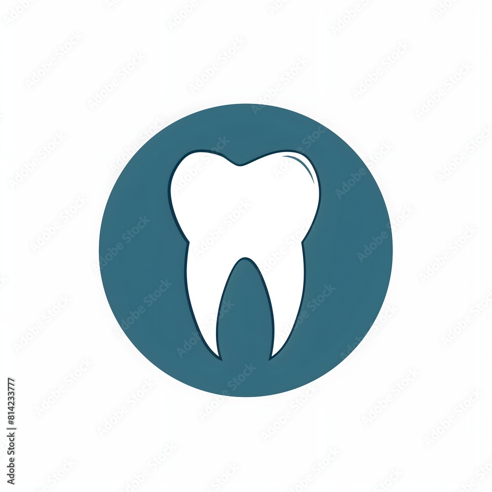 Simplistic Teal Tooth Logo Design in Circular Frame, Ideal for Dental Clinics, Oral Health Brands, and Professional Dentistry Services Simplistic Teal Tooth Logo Design in Circular Frame, Ideal for Dental Clinics, Oral Health Brands, and Professional Dentistry Services