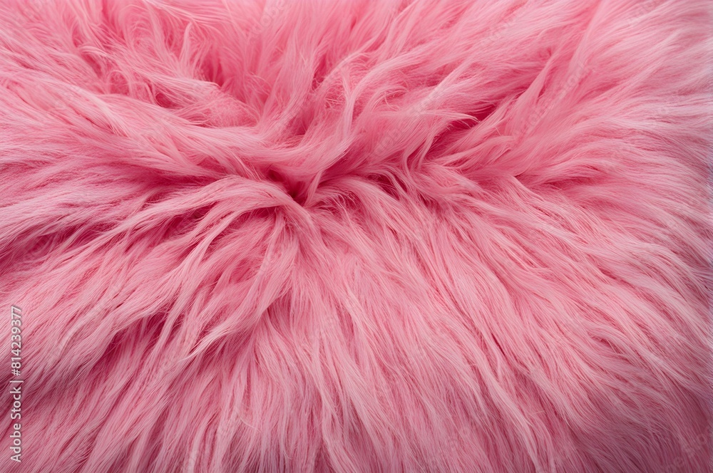 Obraz premium Close-Up of Textured Pink Fur Background