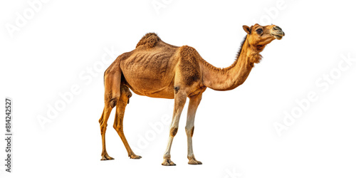 Camel close up full color transparent background cut out