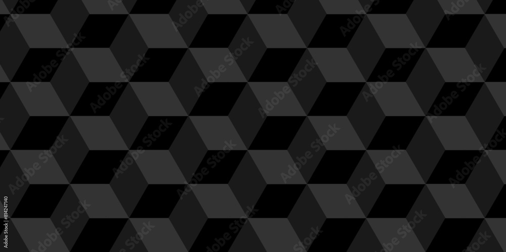 Vector Minimal cubes geometric tile and mosaic wall grid backdrop hexagon technology wallpaper background. black and gray block cube structure backdrop grid triangle texture vintage design.
Vector Minimal cubes geometric tile and mosaic wall grid backdrop hexagon technology wallpaper background. black and gray block cube structure backdrop grid triangle texture vintage design.