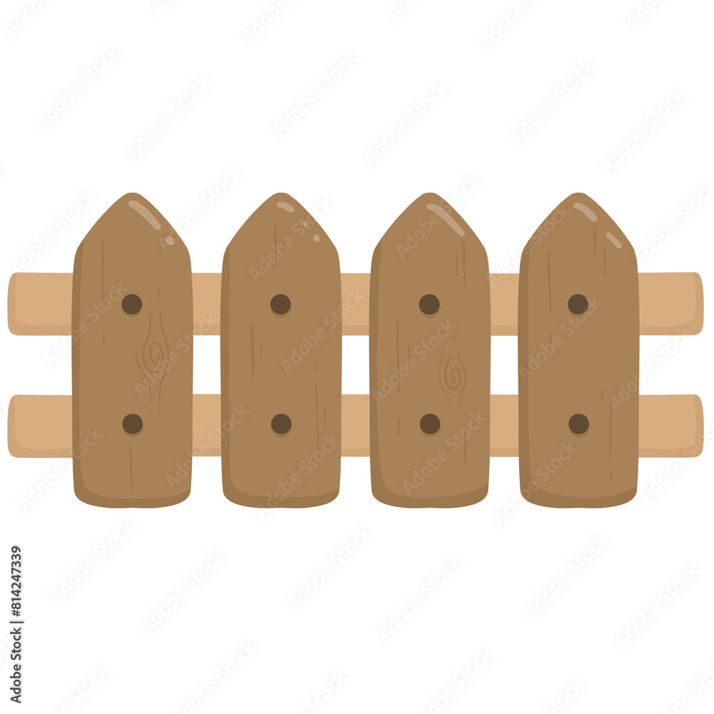 Wooden fence for farm