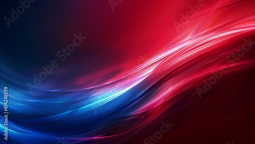 Dynamic Red and Blue Wave Pattern Background - Ideal For Corporate Branding, Marketing Materials, and Creative Design Concepts 8K Wallpaper High-resolution