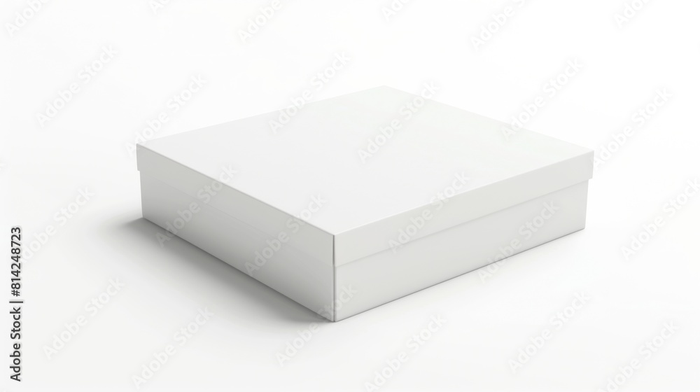 Blank white cardboard box isolated on white background Blank white cardboard box isolated on white background