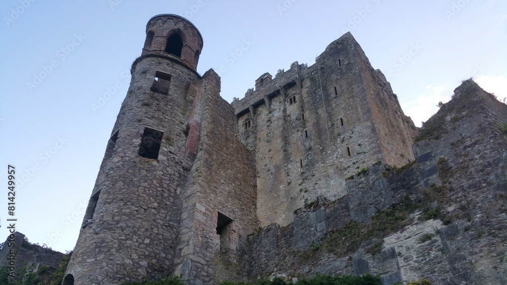 Side of a castle in Ireland Side of a castle in Ireland