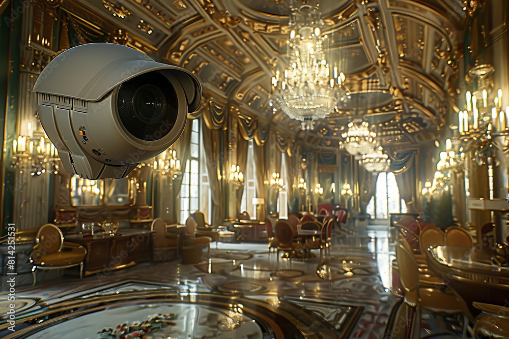 Obraz premium Top emergency notifications and protection planning through 5G Wi-Fi routers with geographical limits ensure effective safeguard with protective fencing in surveillance strategies.