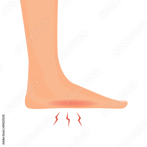 Foot pain suffering from cramp, numbness, muscular spasm