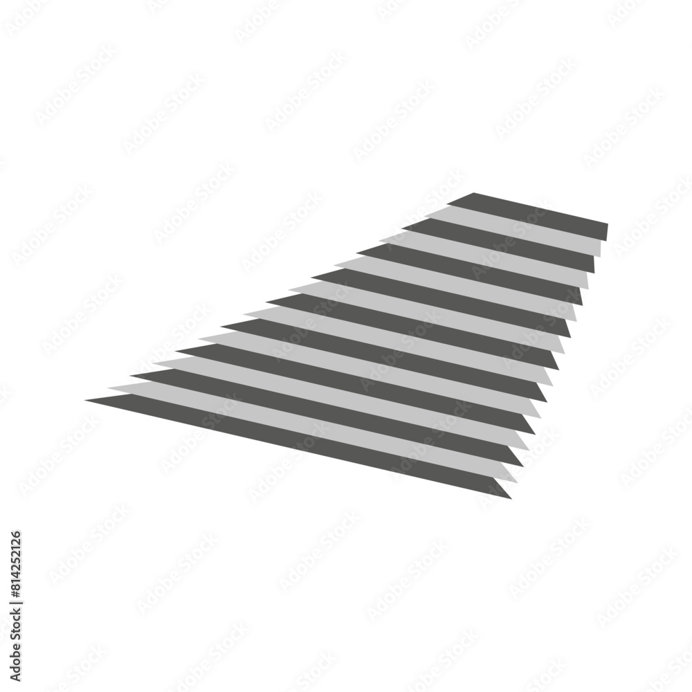 Abstract Vector stair steps pattern. Geometric grayscale staircase design. Optical illusion of space. Abstract Vector stair steps pattern. Geometric grayscale staircase design. Optical illusion of space.