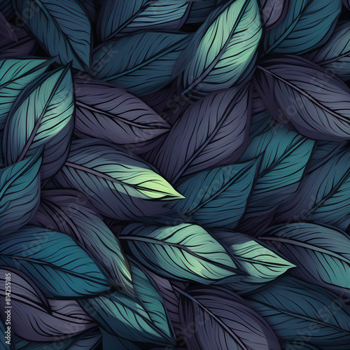 Abstract colorful Leaves pattern background