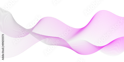 Vector abstract pink digital blend wave lines technology background. Modern minimal gradient white flowing wave lines and glowing moving lines. Futuristic technology and sound wave lines background.