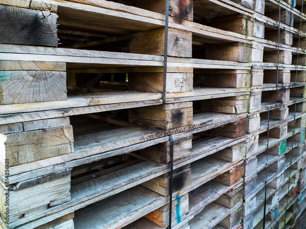 Pallets Stacked Up Outside Wood Pallets Left Outside Pallets Stacked Up Outside Wood Pallets Left Outside