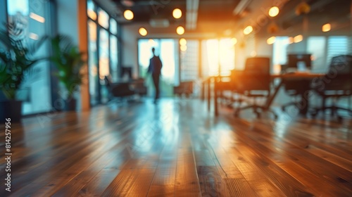 Wallpaper Mural Business office with blurred with blurred bokeh background. Torontodigital.ca
