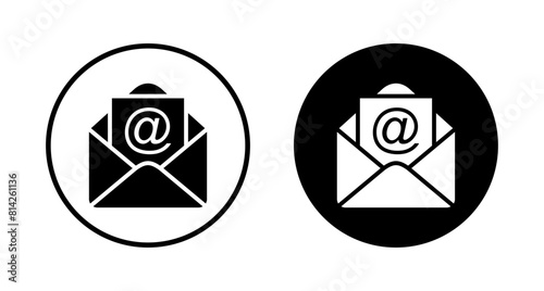 Mail vector vector icon isolated on white background. E-mail icon. Envelope illustration. Message
