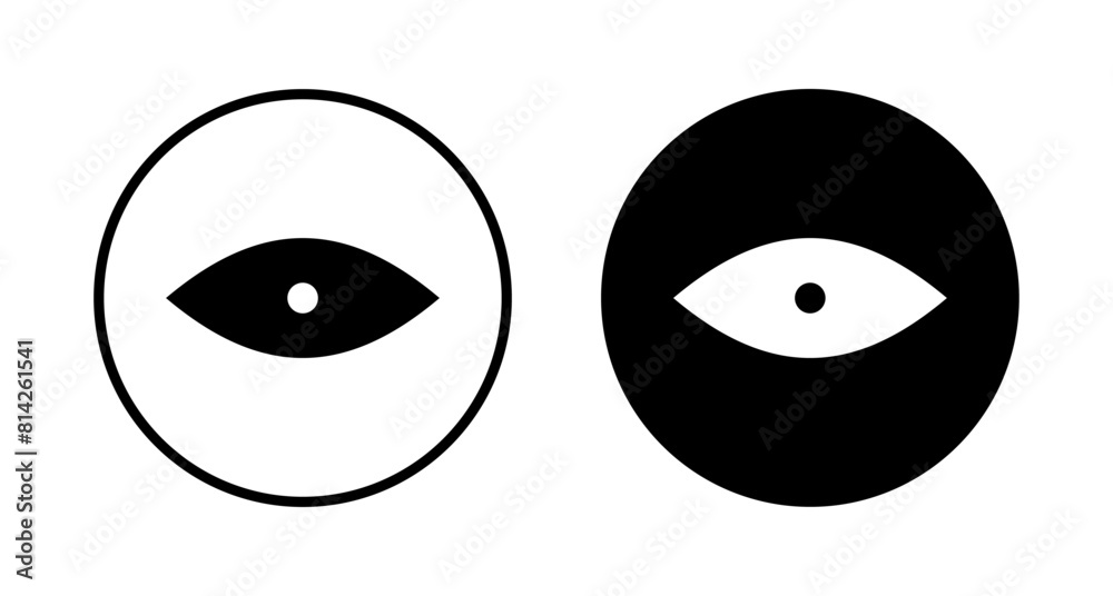 Eye icon vector isolated on white background. Look and Vision icon. Eye vector icon Eye icon vector isolated on white background. Look and Vision icon. Eye vector icon