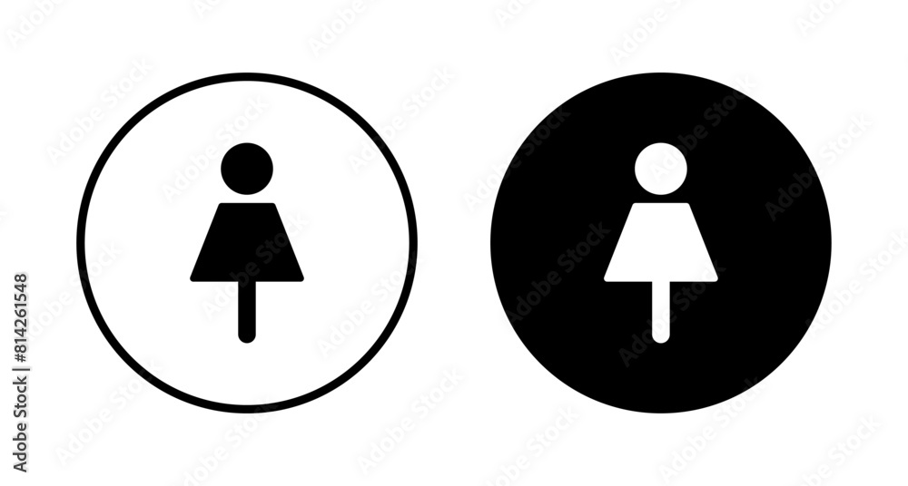 Female icon vector isolated on white background. woman icon vector Female icon vector isolated on white background. woman icon vector