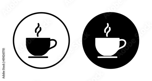 coffee cup icon vector isolated on white background. Coffee cup icon. Coffee vector icon. Tea