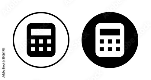 Calculator icon vector isolated on white background. Calculator vector icon. Accounting icon